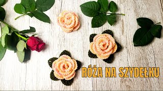 Róża na szydełku Crochet rose pattern [upl. by Lamond]