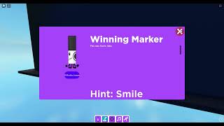 How to get the Winning smile marker in Roblox Find the markers [upl. by Hills]