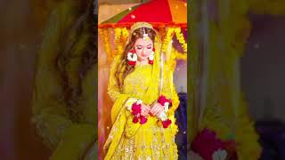 Latest mehndi dress desgin 😍ayezakhan sajalali celebrity viralshort [upl. by Olathe]