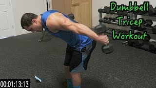 Intense 5 Minute Dumbbell Tricep Workout [upl. by Adianes]