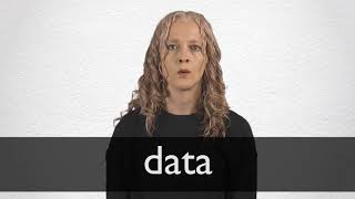 How to pronounce DATA in British English [upl. by Roumell201]