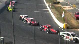 NASCAR Whelen Modified Tour Caraway Speedway March 13 2011 START [upl. by Prochoras681]