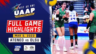 DLSU vs Ateneo round 1 highlights  UAAP Season 85 Women’s Volleyball  March 5 2023 [upl. by Min]