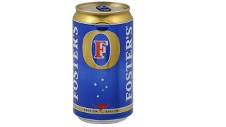 CHEAP Beer Review  FOSTERS Not Australian For Beer [upl. by Slaohcin]