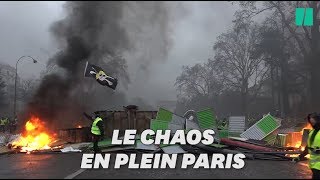 Gilets jaunes les images du chaos à Paris [upl. by Barret912]