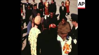 SYND 29170 KING BAUDOUIN AND QUEEN FABIOLA OF BELGIUM VISIT INDIA [upl. by Howlond]