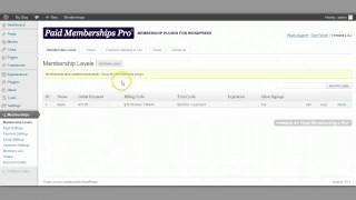 Paid Memberships Pro Tutorial [upl. by Sherm814]