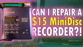 Tutorial Repairing A Sony MZR55 MiniDisc Recorder [upl. by Tadich]