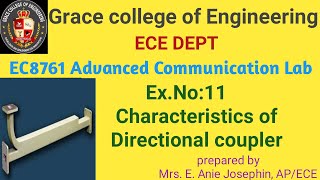 Ex No 11 Characteristics od Directional coupler [upl. by Greenes422]