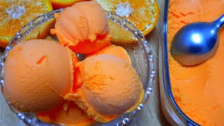 Fresh Mandarin Ice cream Recipe with Basic Ingredients Most UNIQUE amp Easy Mandrin Ice Cream at home [upl. by Nawk]