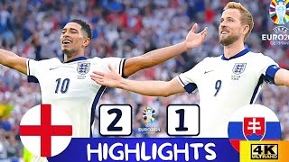 England vs Slovakia 21 Highlights Epic Comeback Victory [upl. by Esirrehc]