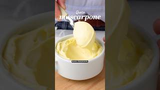 Queso mascarpone casero con solo 2 ingredientes ¿Querés la receta 🇮🇹❤️ mascarpone casero [upl. by Adnirb590]