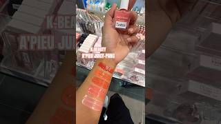 KBeauty APIEU JUICY PANG  1st look kbeauty nailpolish lipgloss blusher apieu juicy shorts [upl. by Thorwald]