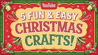 5 Quick amp Easy Christmas Crafts 🎅 DIY Holiday Decor Ideas You Can Make [upl. by Naoj704]