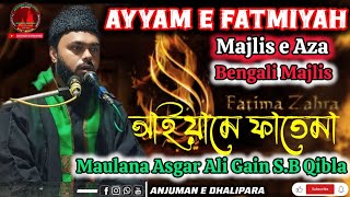 BENGALI MAJLIS AYYAM E FATIMIYA  SHAB E SHAHADAT BIBI FATIMA ZEHRA SA MAULANA ASGAR ALI GAIN SB [upl. by Aramo]