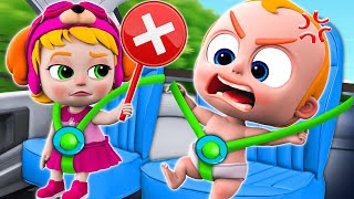 Lets Buckle Up  Car Safety Song  Baby Police Song  Funny Baby  Nursery Rhymes amp Toddler Songs [upl. by Miharbi]