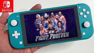 AEW Fight Forever on Nintendo Switch LITE Gameplay [upl. by Lieno]