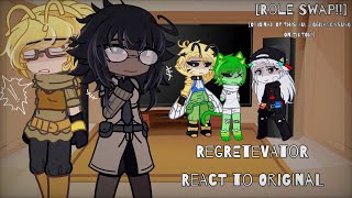 Regretevator react to Original Swap AU REUPLOAD  Short  Tired to do more P1  OG IDEA [upl. by Cul287]