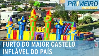 Empresário cai em golpe e perde castelo inflável gigante em transporte  Primeiro Impacto 221124 [upl. by Illehs]