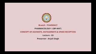 PharmacologyI  Concept of Agonists Antagonists amp Spare Receptors  AKTU Digital Education [upl. by Hras489]