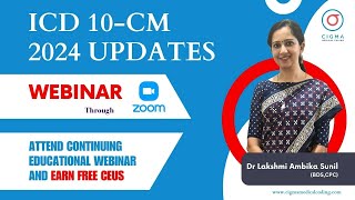 ICD 10 CM 2024 Coding Changes  Webinar [upl. by Ewens]