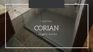 Custom Corian Shower Bases [upl. by Nhguav]