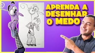 Como desenhar o MEDO do filme DIVERTIDAMENTE 2 2024  passo a passotutorial [upl. by Desiree]