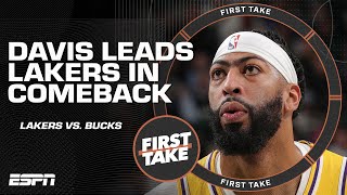 Anthony Davis is playing his BEST BASKETBALL 🗣️  Windy credits Lakers success to AD 💪  First Take [upl. by Rasec371]