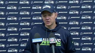 Seahawks Offensive Coordinator Darrell Bevell Week 16 Press Conference [upl. by Hteik]