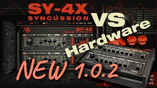 SY4X Syncussion 102 Update PlugIn VS SY1 Hardware  Raw Test 2 [upl. by Brandon]