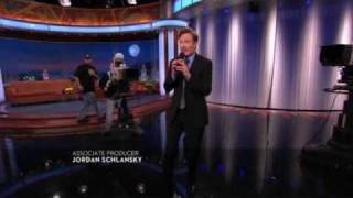 Conan OBrien sings the End of the Show Song [upl. by Cortney]