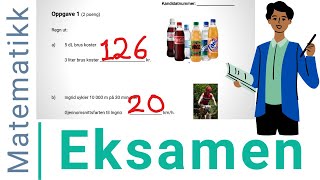 Eksamen 2020  10 Klasse  Matematikk  Oppgave 1 [upl. by Elmira]