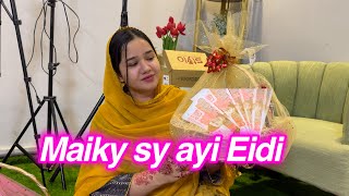 Mery maiky sy ayi Eidi  Sitara Yaseen new vlog [upl. by Atnamas]