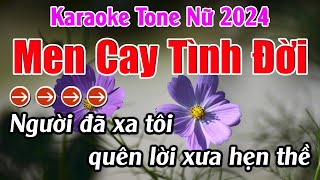 Men Cay Tình Đời Karaoke Tone Nữ Karaoke Lan Anh  Beat Mới [upl. by Adara]