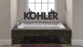 Hydrotherapy Baths  How KOHLER Heated BubbleMassage Tubs Work [upl. by Iahc]