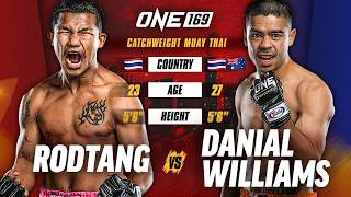 Muay Thai In 4Ounce Gloves Is Wild 💥🤯 Rodtang vs Danial Williams [upl. by Arualana]