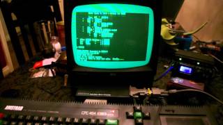 Amstrad CPC connecting to BPQ Chat and DX Cluster via Packet Radio [upl. by Grindlay]