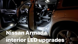 Nissan Armada interior bulbs led install [upl. by Aniloj]