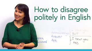 How to disagree politely in English [upl. by Ainoyek]