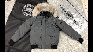 Canada Goose Chilliwack Bomber Down Jacket In Grey Review [upl. by Brause]