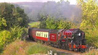 Autumn on the North Yorkshire Moors Railway  2253 5428 44806 80136 37264 [upl. by Barbey]