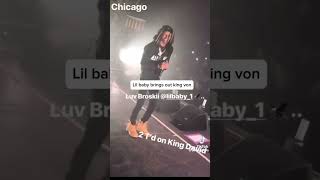 Lil Baby Brings Out King Von Throwback subscribe chiraq atlanta follow shorts [upl. by Ruford]