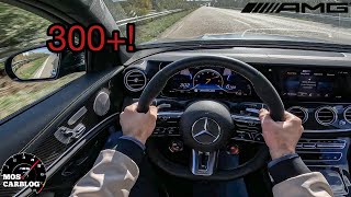 2022 MercedesBenz E63S AMG on Autobahn [upl. by Monjo]