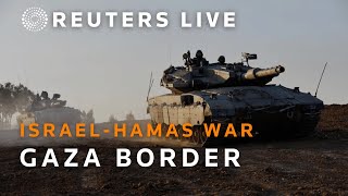 LIVE View over IsraelGaza border [upl. by Fidole257]