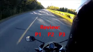 Lane Position on Blind Hills  Motorcycle Road Test Tip  ICBC Class 6 Road Test [upl. by Ahsrop]