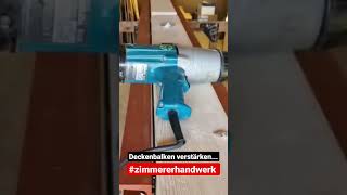 Deckenbalken verstärken shorts zimmererhandwerk [upl. by Mayne]