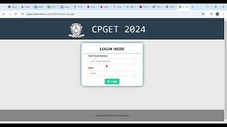 CPGET – 2024 Admissions Cpget counselling [upl. by Aehtna]