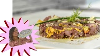 Tartare di Tonno con Fiori di Zucca [upl. by Ma907]