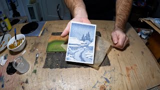 Proofing a Hasui Woodblock Print Reproduction [upl. by Annoval]