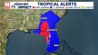 Tracking Hurricane Helene in Florida to Georgia [upl. by Burner]